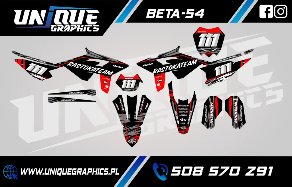 Okleina motocyklowa BETA - BETA-54