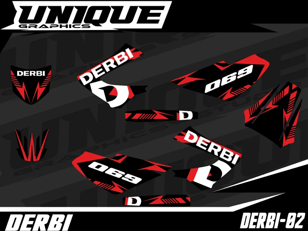 Okleina motocyklowa DERBI - DERBI-02
