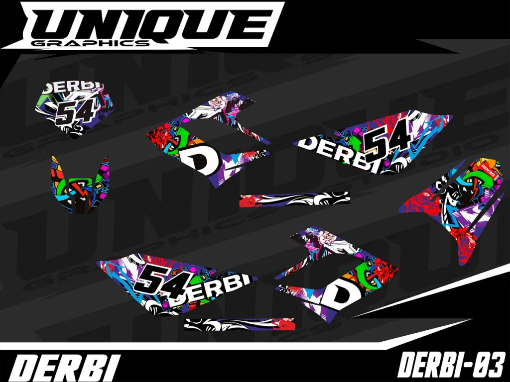 Okleina motocyklowa DERBI - DERBI-03