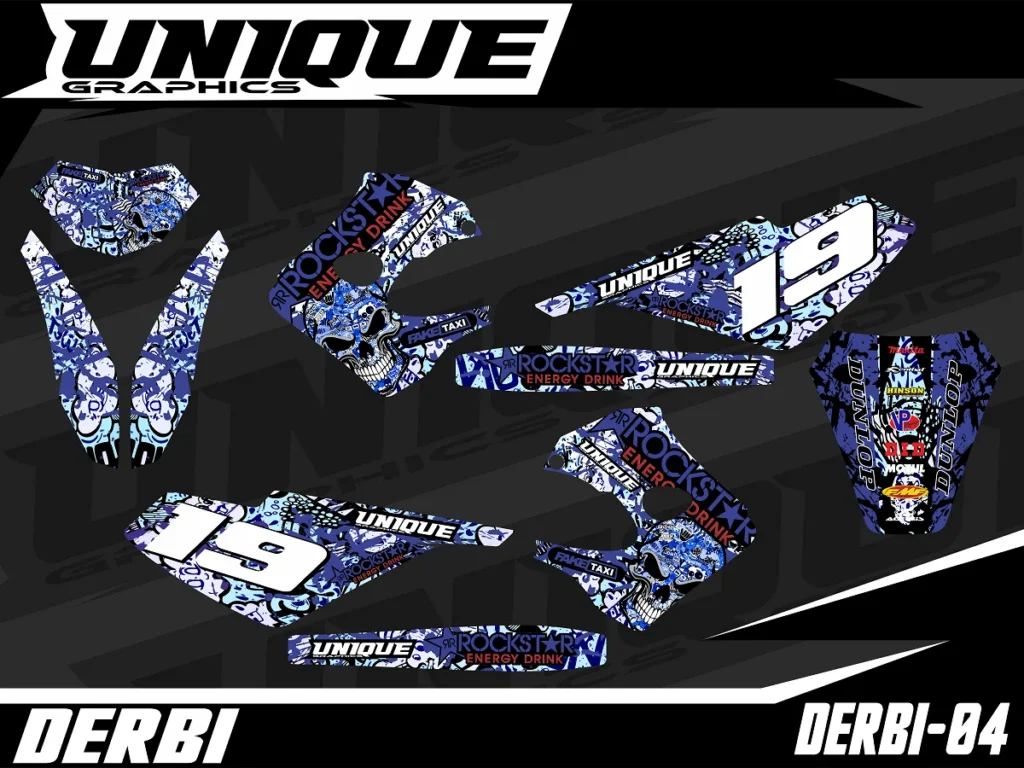 Okleina motocyklowa DERBI - DERBI-04