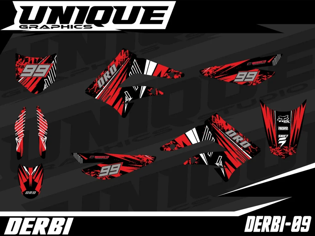 Okleina motocyklowa DERBI - DERBI-09