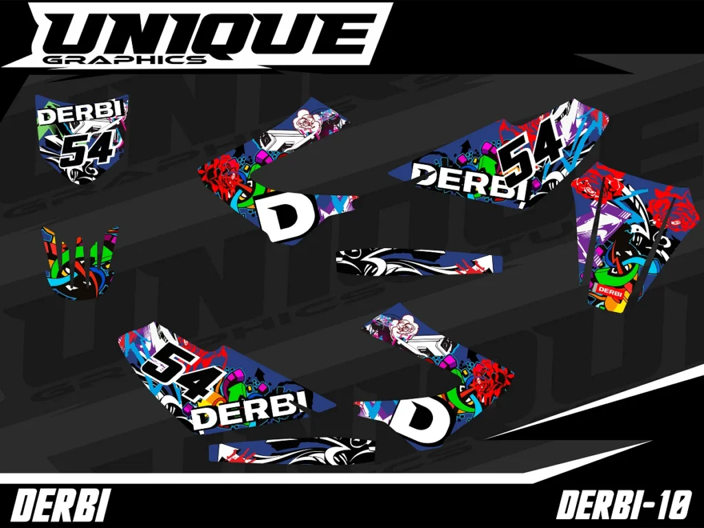 Okleina motocyklowa DERBI - DERBI-10