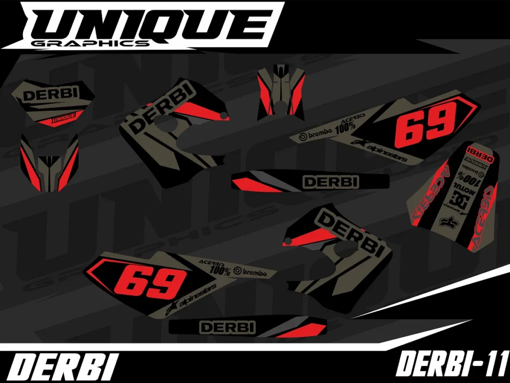 Okleina motocyklowa DERBI - DERBI-11