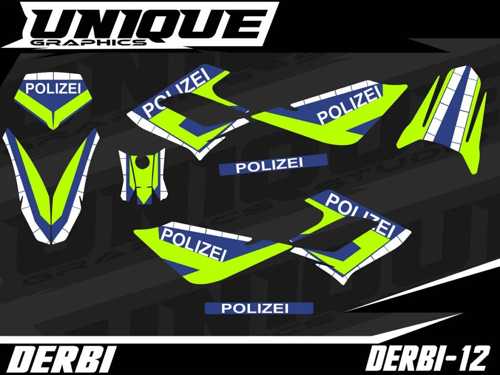 Okleina motocyklowa DERBI - DERBI-12
