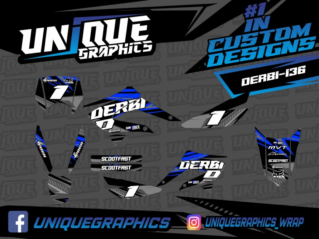 Okleina motocyklowa DERBI - DERBI-136