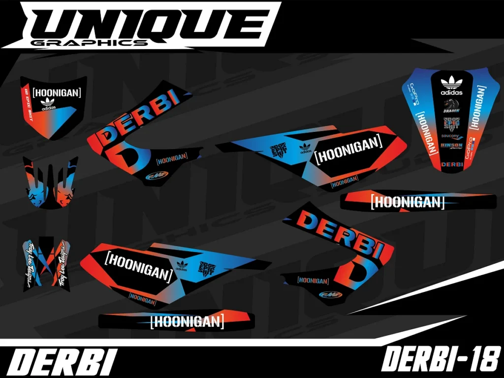 Okleina motocyklowa DERBI - DERBI-18