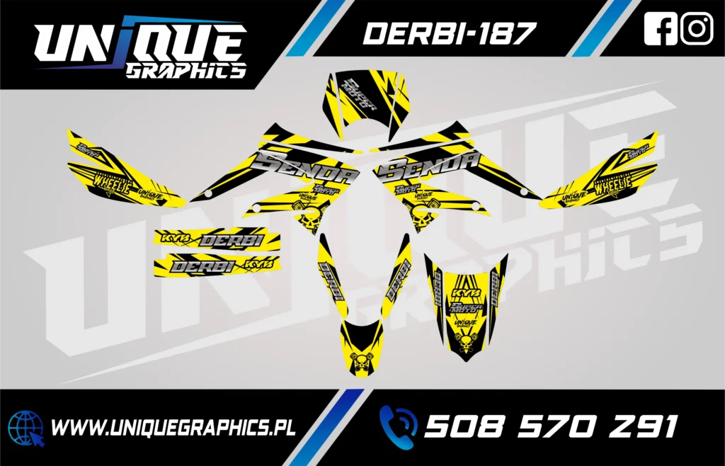 Okleina motocyklowa DERBI - DERBI-187