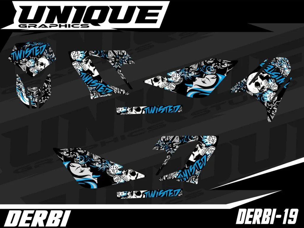 Okleina motocyklowa DERBI - DERBI-19