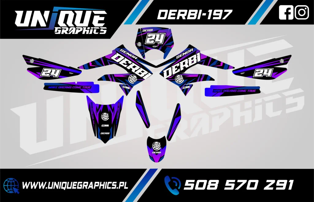Okleina motocyklowa DERBI - DERBI-197