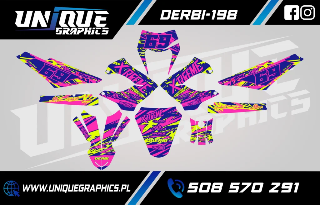 Okleina motocyklowa DERBI - DERBI-198