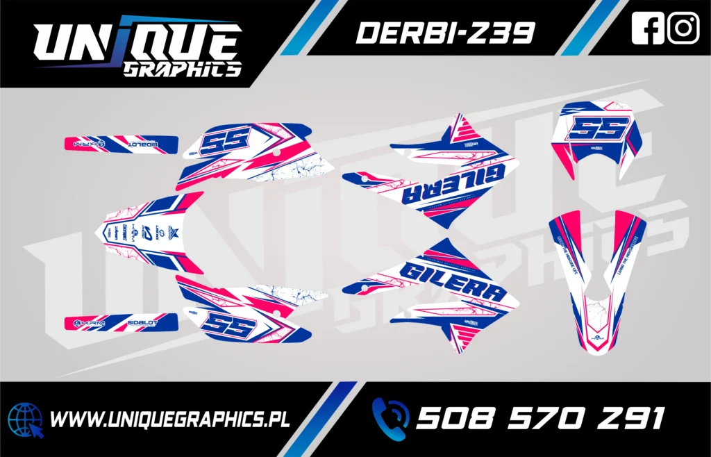 Okleina motocyklowa DERBI - DERBI-239