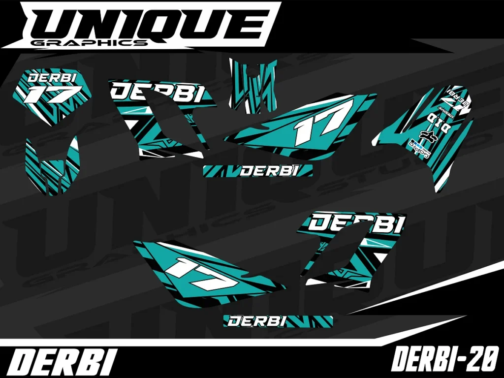 Okleina motocyklowa DERBI - DERBI-24