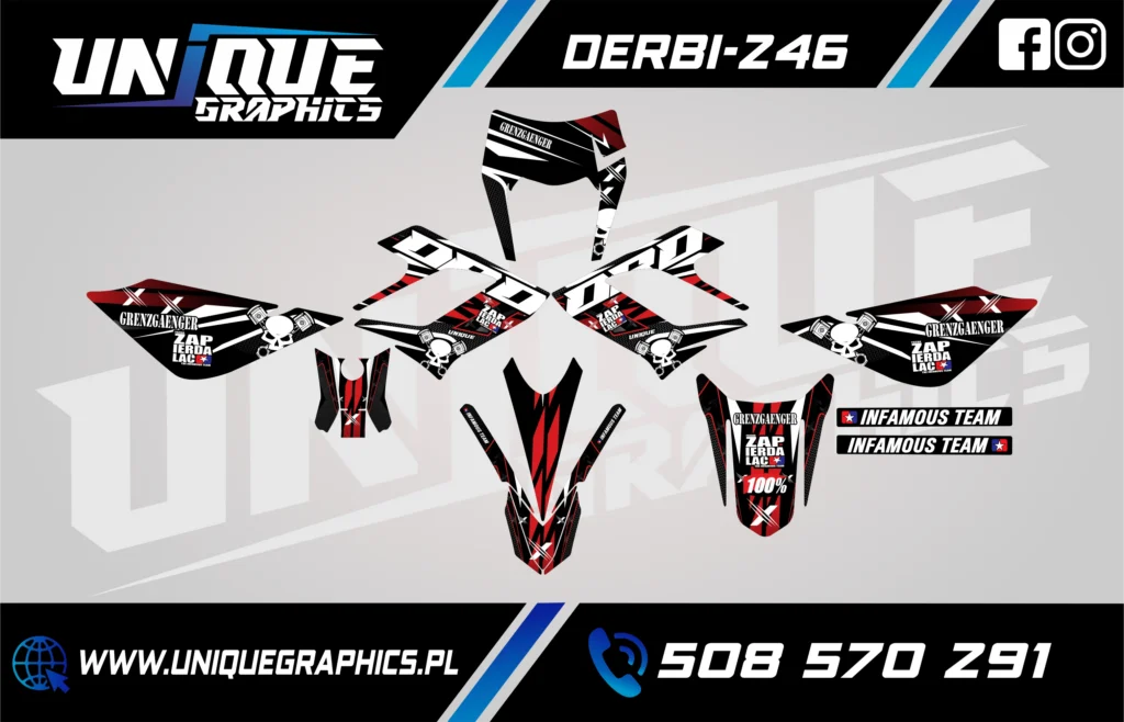 Okleina motocyklowa DERBI - DERBI-246