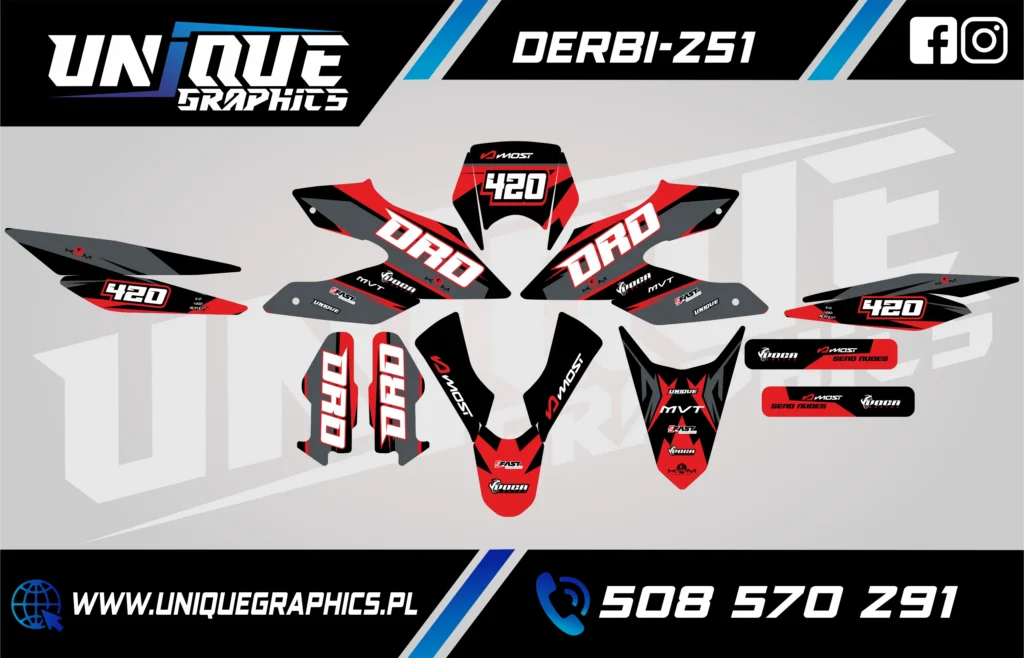 Okleina motocyklowa DERBI - DERBI-251