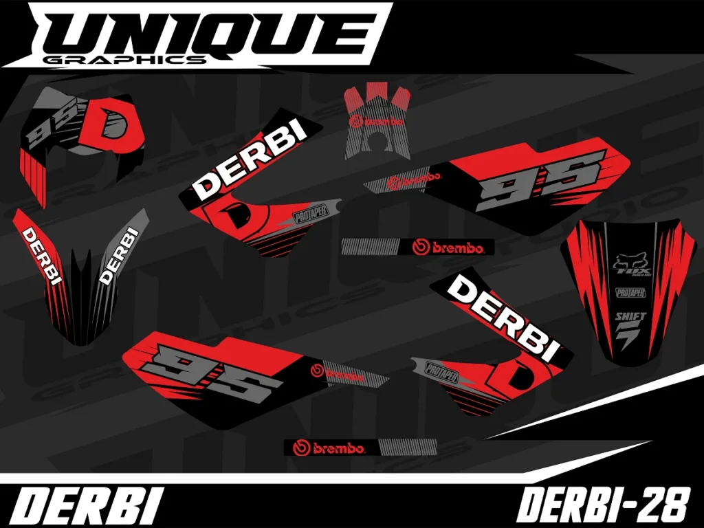 Okleina motocyklowa DERBI - DERBI-28
