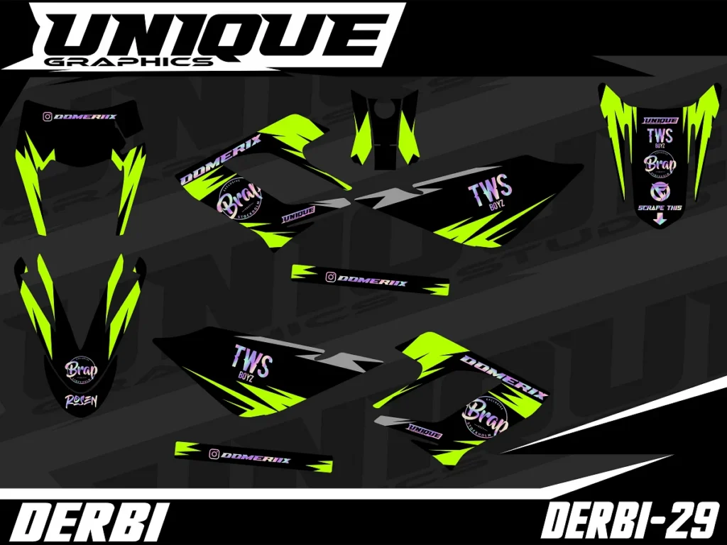 Okleina motocyklowa DERBI - DERBI-29