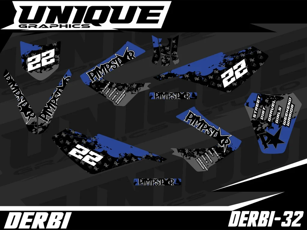 Okleina motocyklowa DERBI - DERBI-32