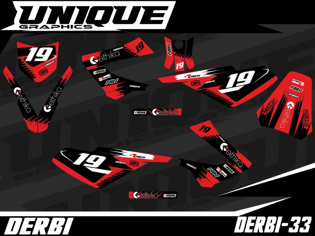 Okleina motocyklowa DERBI - DERBI-33