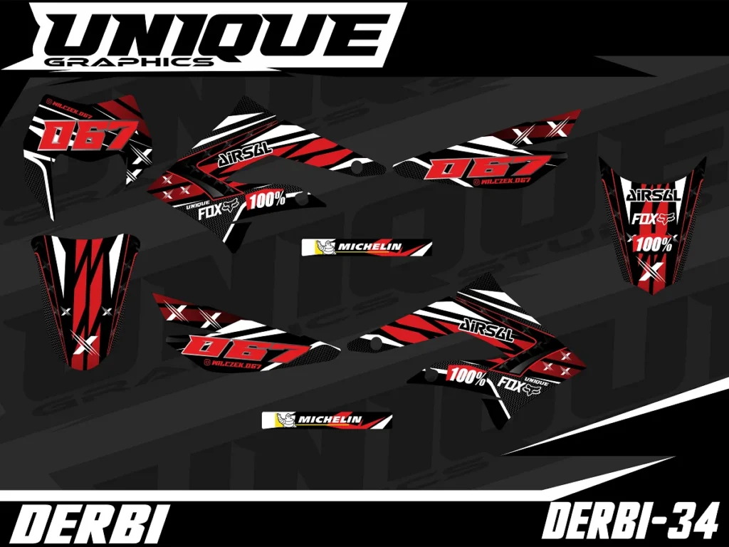 Okleina motocyklowa DERBI - DERBI-34