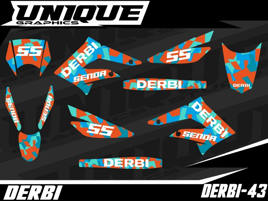 Okleina motocyklowa DERBI - DERBI-43