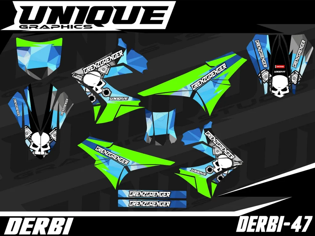 Okleina motocyklowa DERBI - DERBI-47