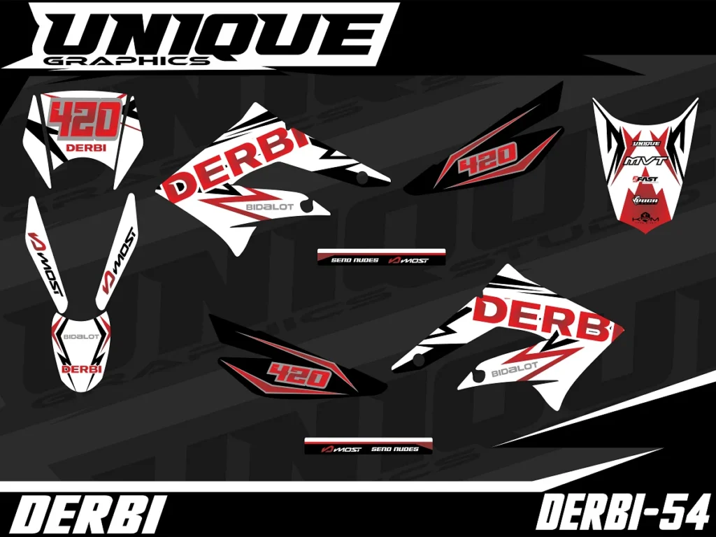 Okleina motocyklowa DERBI - DERBI-54