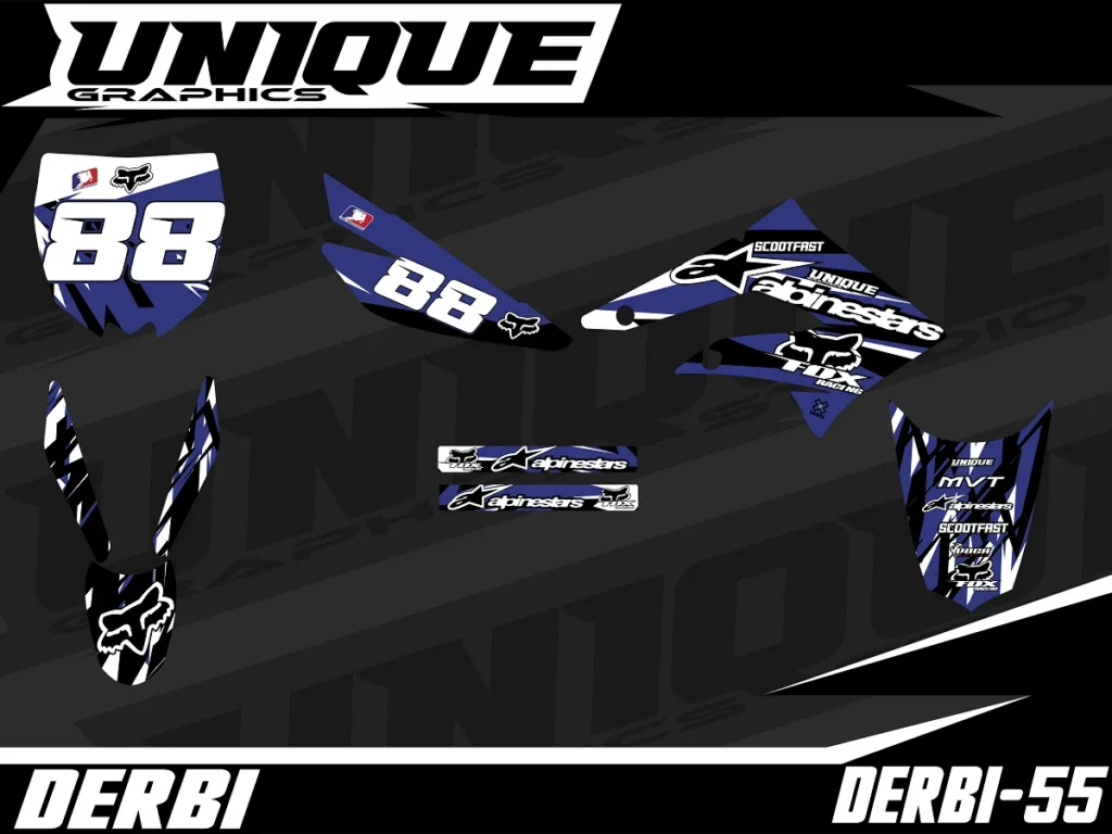 Okleina motocyklowa DERBI - DERBI-55