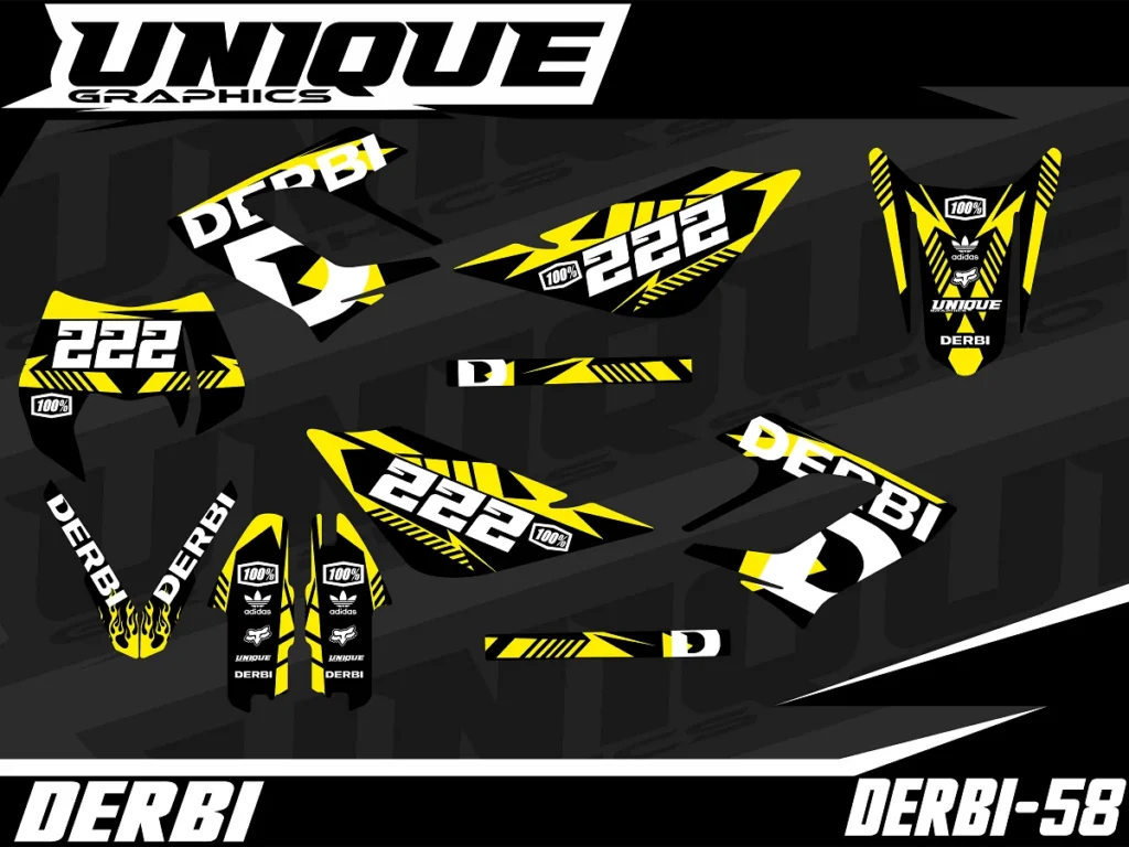 Okleina motocyklowa DERBI - DERBI-58