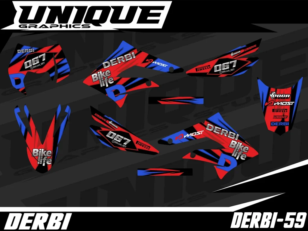 Okleina motocyklowa DERBI - DERBI-59