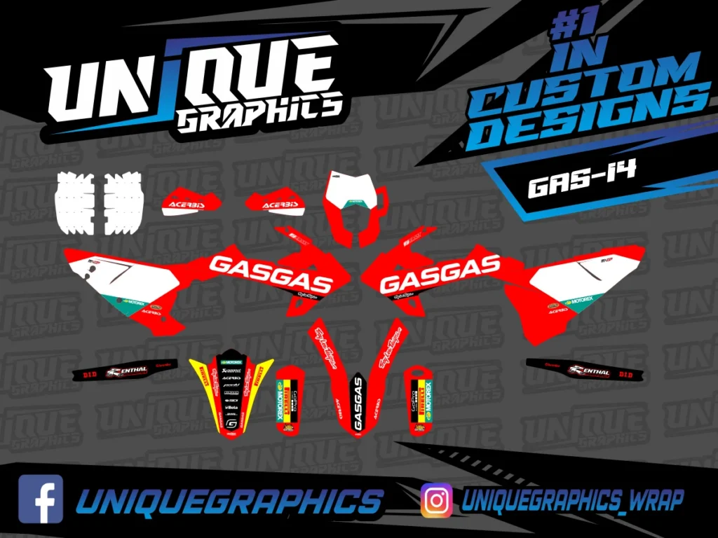 Okleina motocyklowa GAS GAS - GAS-14