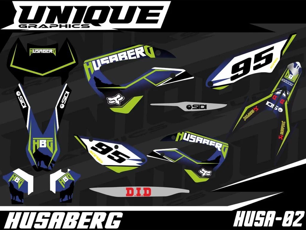 Okleina motocyklowa HUSABERG - HUSA-02