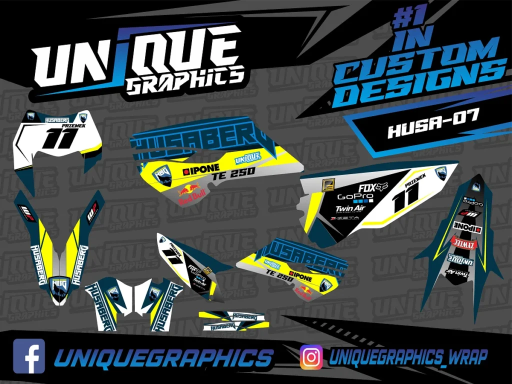 Okleina motocyklowa HUSABERG - HUSA-07