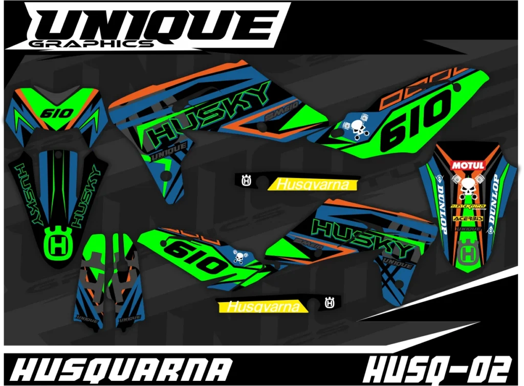 Okleina motocyklowa HUSQVARNA - HUSQ-02