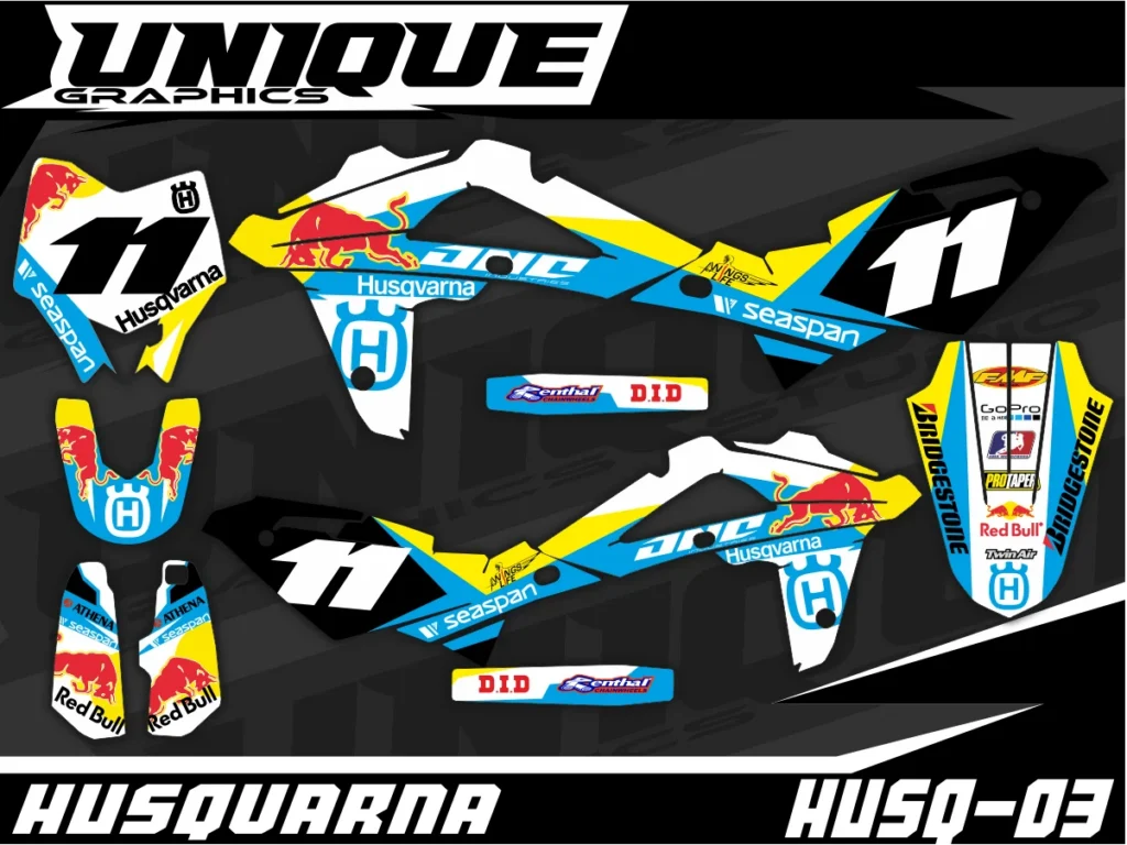 Okleina motocyklowa HUSQVARNA - HUSQ-03