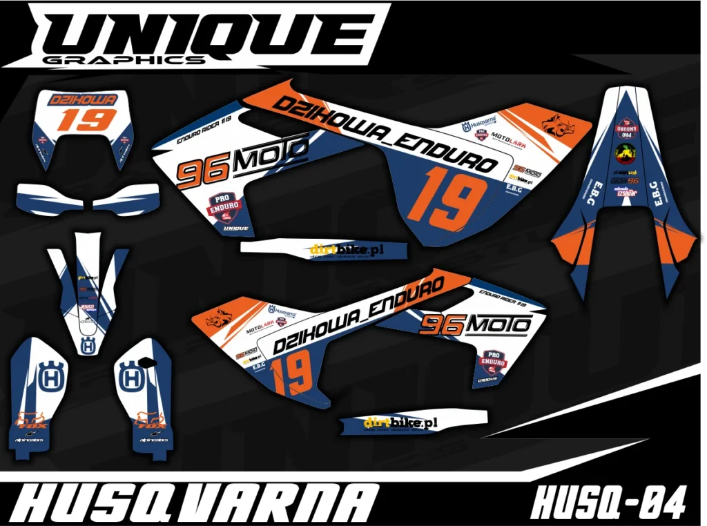 Okleina motocyklowa HUSQVARNA - HUSQ-04
