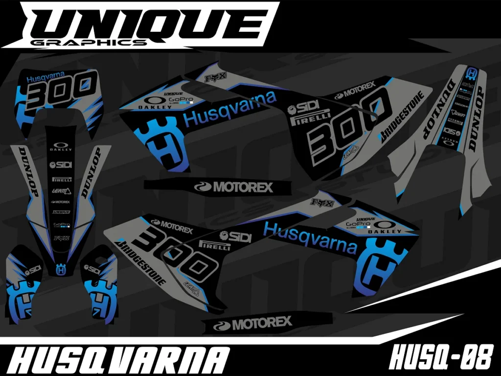 Okleina motocyklowa HUSQVARNA - HUSQ-08