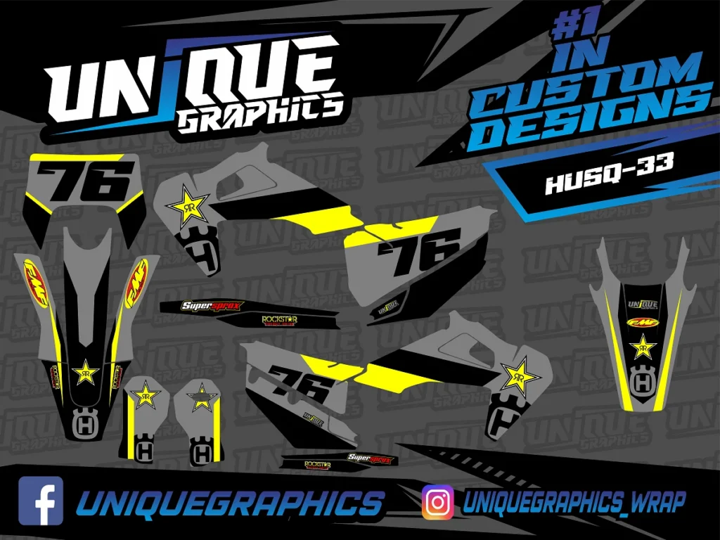 Okleina motocyklowa HUSQVARNA - HUSQ-33