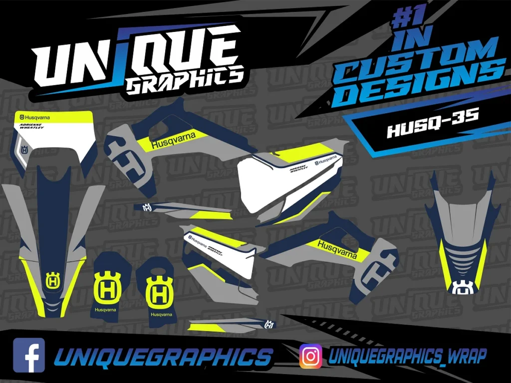Okleina motocyklowa HUSQVARNA - HUSQ-35