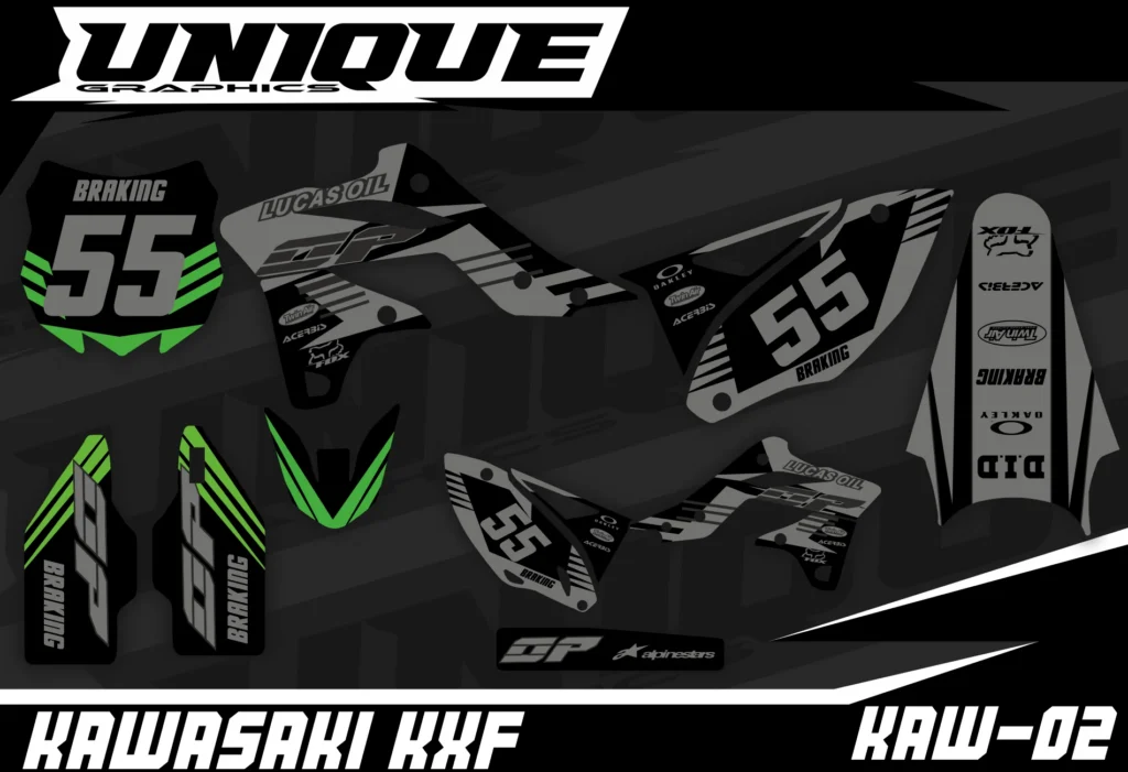 Okleina motocyklowa KAWASAKI - KAW-02