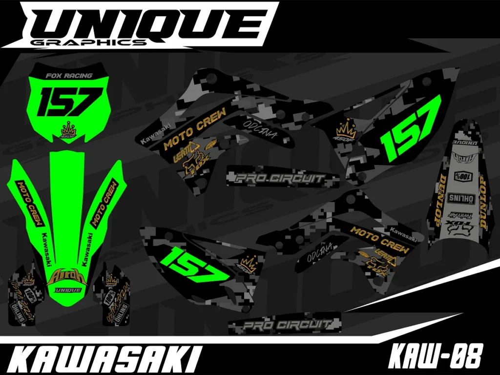 Okleina motocyklowa KAWASAKI - KAW-08