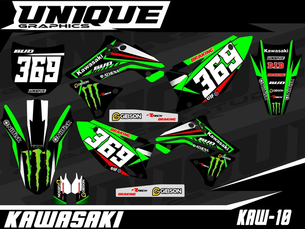 Okleina motocyklowa KAWASAKI - KAW-10