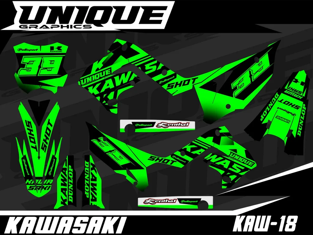 Okleina motocyklowa KAWASAKI - KAW-18