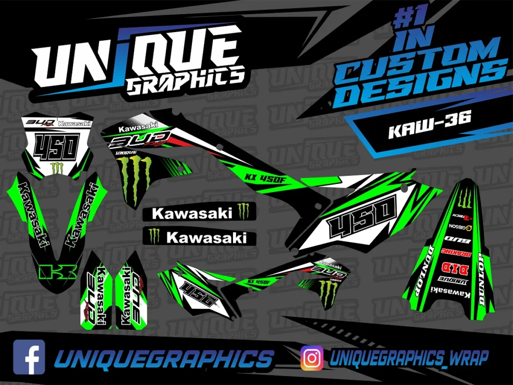 Okleina motocyklowa KAWASAKI - KAW-36