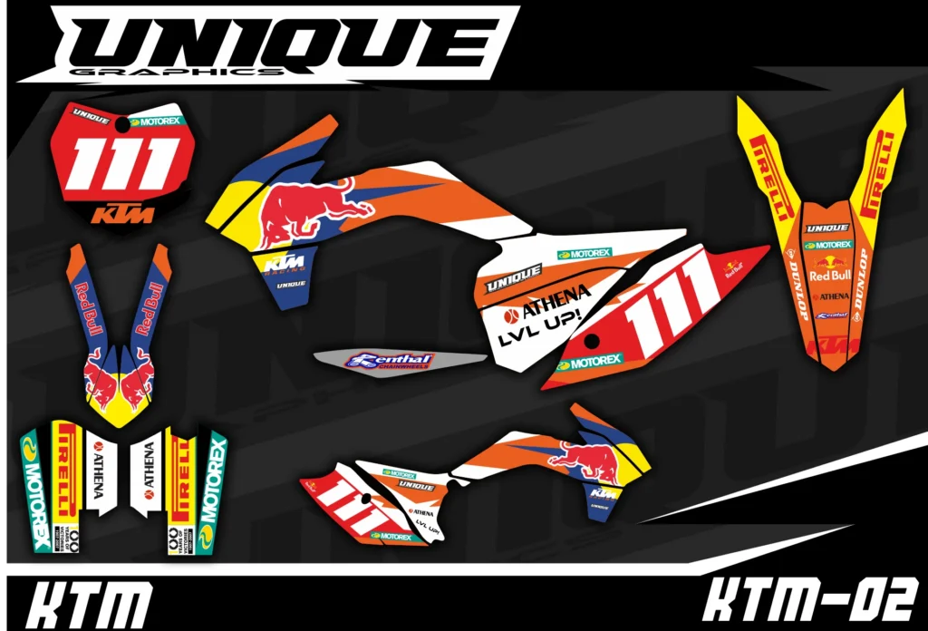 Okleina motocyklowa KTM - KTM-02