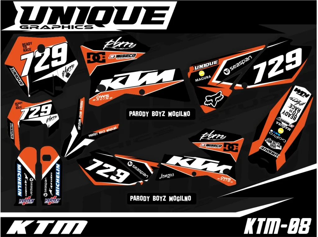 Okleina motocyklowa KTM - KTM-08