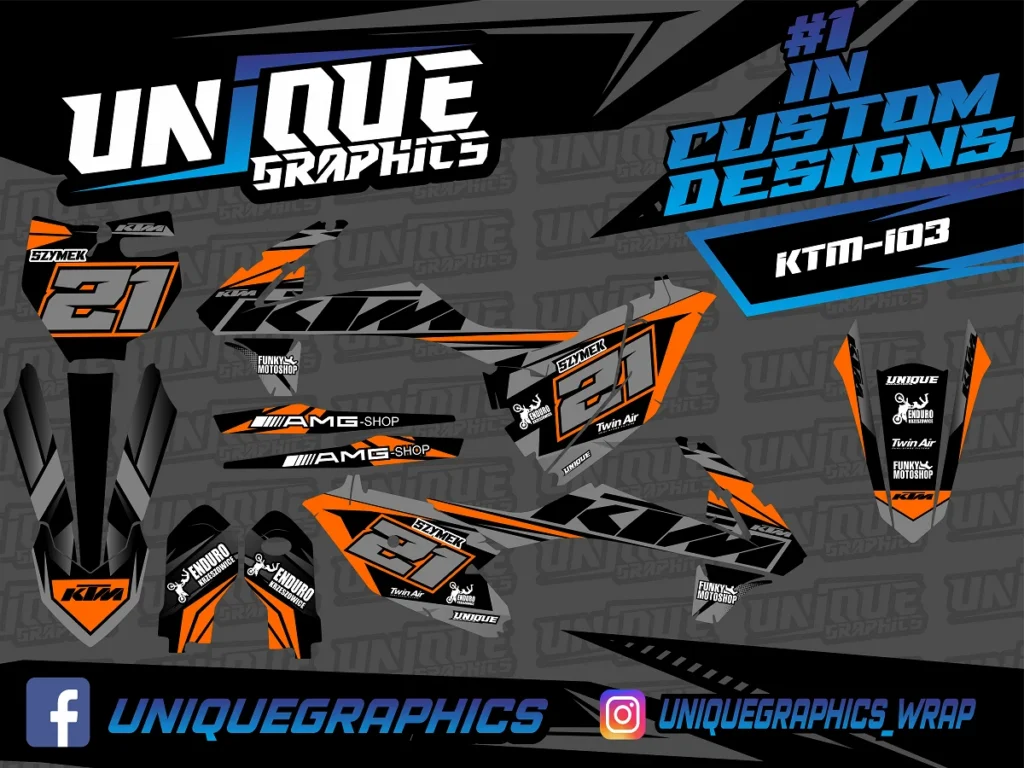 Okleina motocyklowa KTM - KTM-103