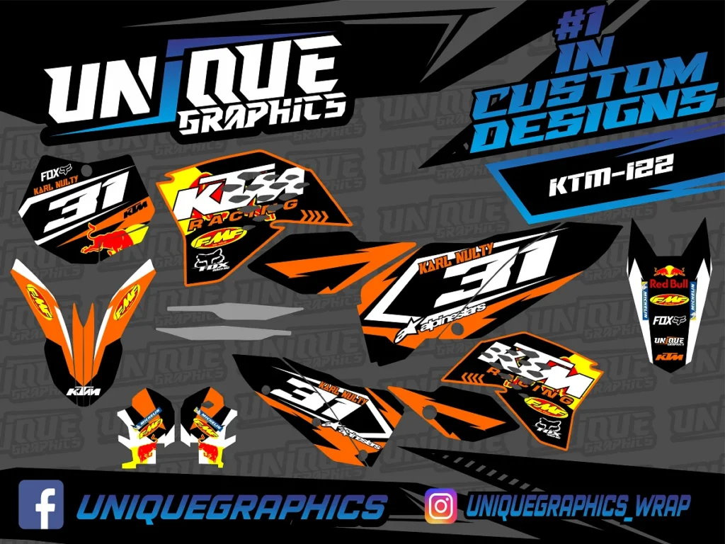 Okleina motocyklowa KTM - KTM-122