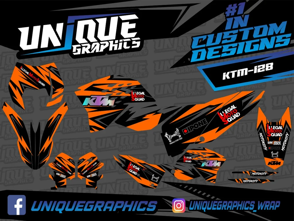 Okleina motocyklowa KTM - KTM-128