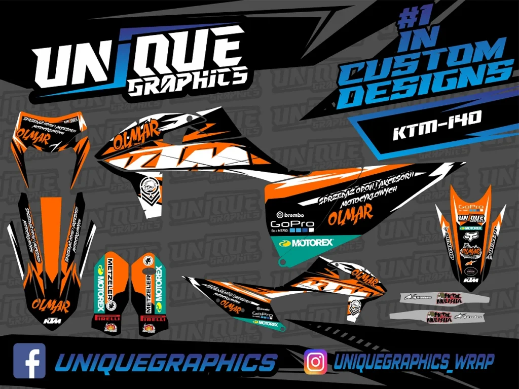 Okleina motocyklowa KTM - KTM-140