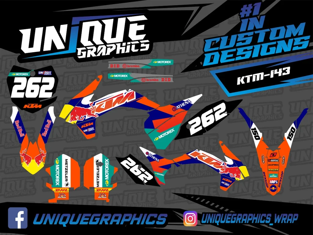 Okleina motocyklowa KTM - KTM-143